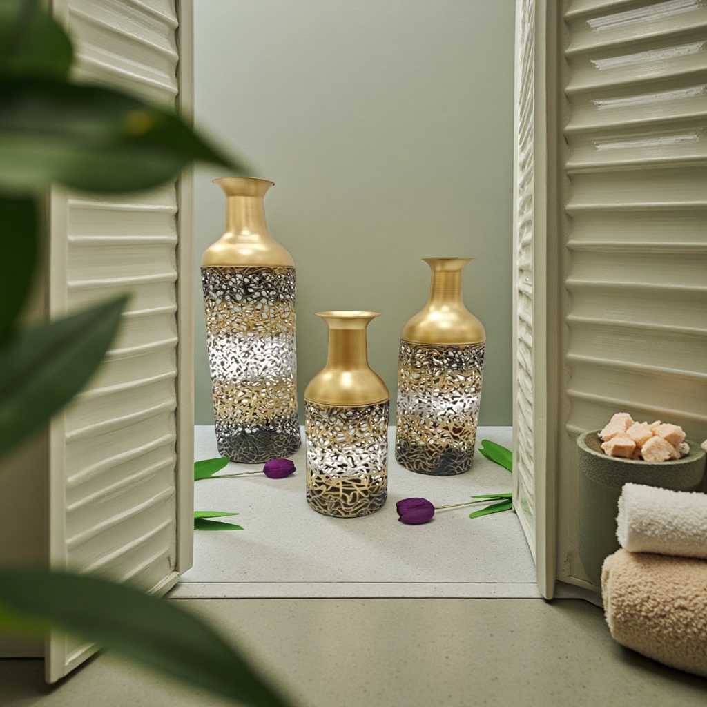 Nordic-style ceramic decorative vases for living room ornaments, simple and modern home flower vases Specification image