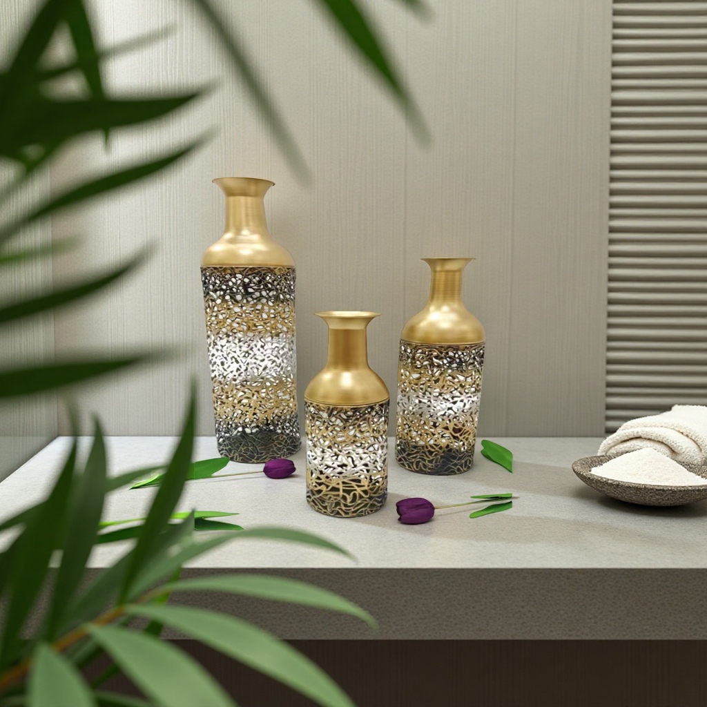 Nordic-style ceramic decorative vases for living room ornaments, simple and modern home flower vases Application Scenario