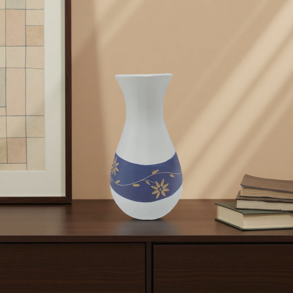 Ceramic vase, a high-end and simple Nordic-style home flower arrangement for living room decoration details Picture