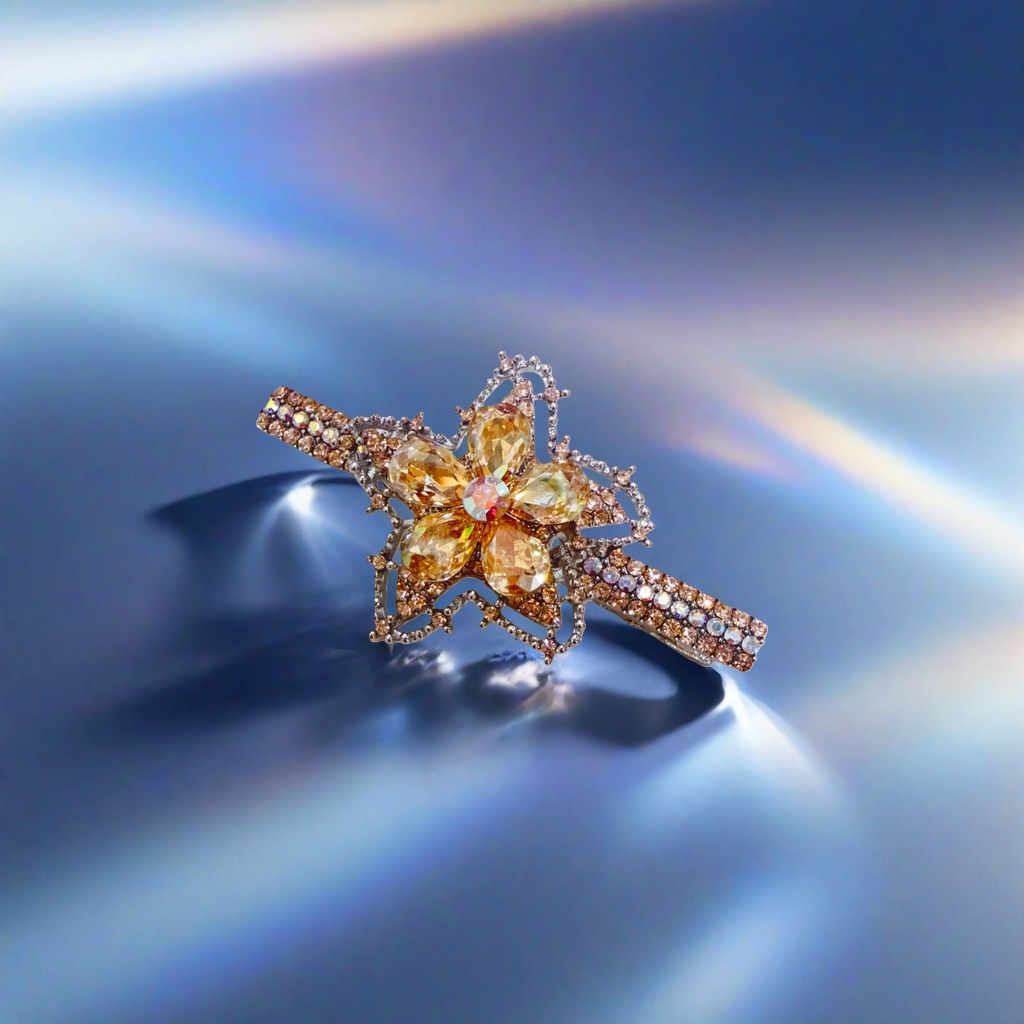 Jewelry, hairpins, fashionable and simple ladies' headwear, exquisite alloy hair clips Application Scenario