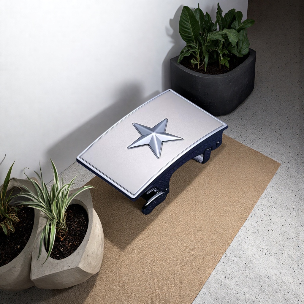 Metal star belt buckle is a fashionable and versatile belt accessory