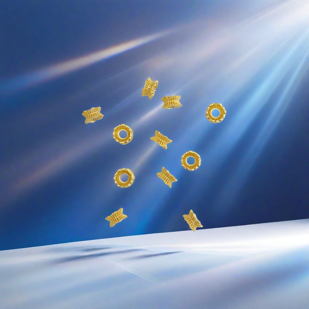 Golden jewelry accessories, golden small ornaments, fashionable and versatile metal decorative items Application Scenario