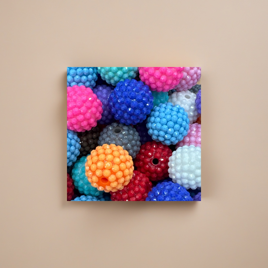 Colorful spherical decorative beads, multi-color mixed DIY handcrafted materials Application Scenario