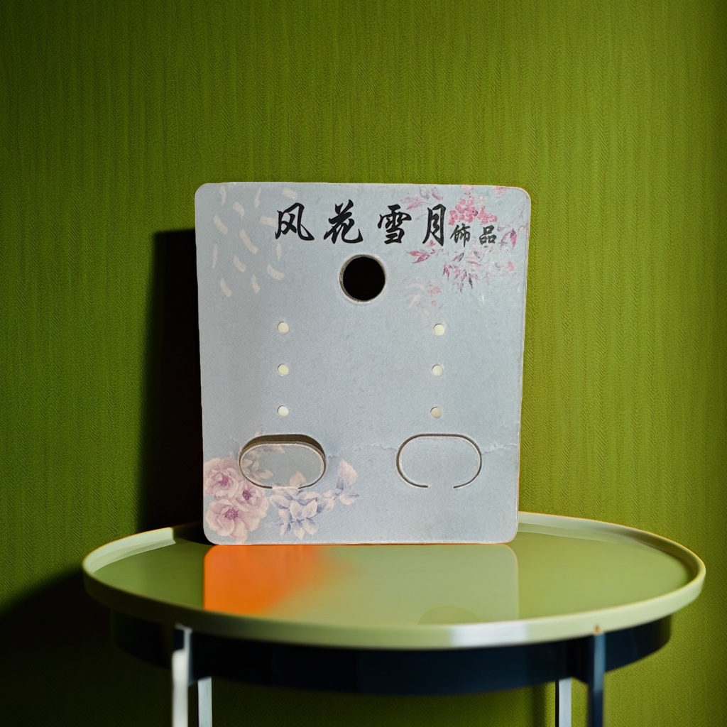 风花雪月饰品专用包装卡 饰品礼盒搭配卡 精美印刷展示卡