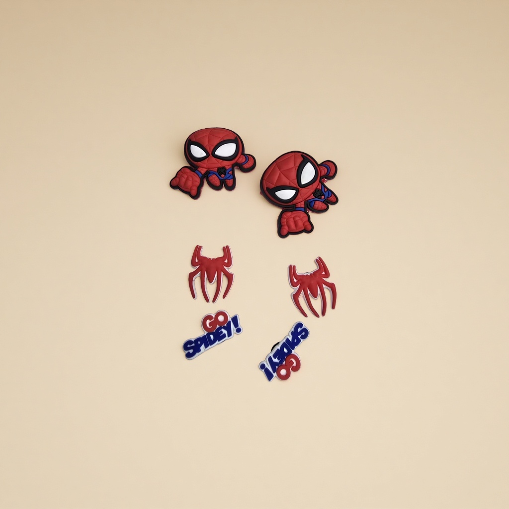 Cartoon PVC Spider-Man tiles, Crocs flower accessories Specification image