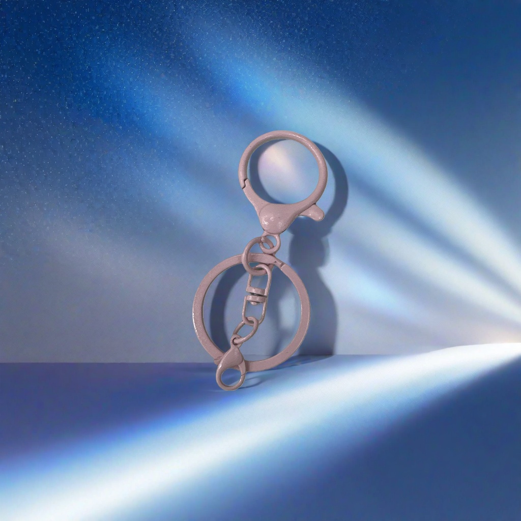 Llavero de metal rosa cuerpo moda simple colgante accesorios universal Application Scenario