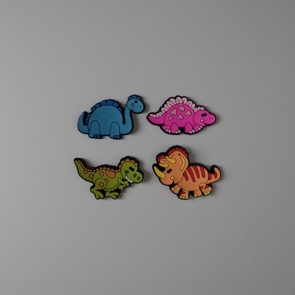 New cartoon dinosaur soft rubber accessories details Picture