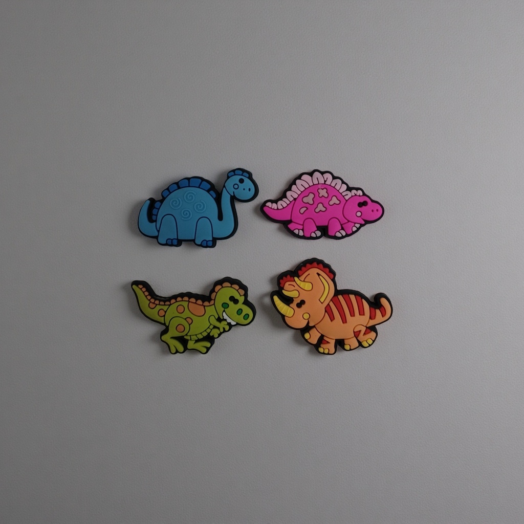 New cartoon dinosaur soft rubber accessories Specification image
