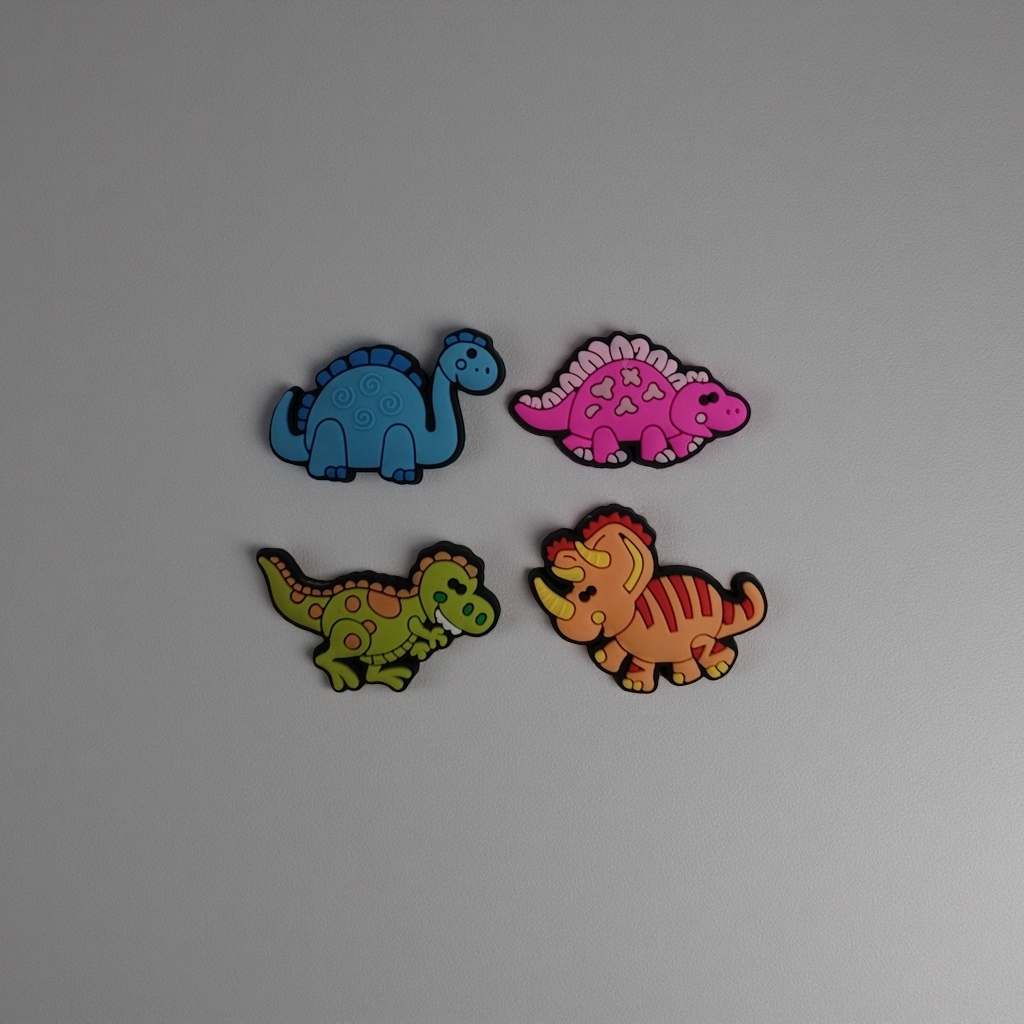New cartoon dinosaur soft rubber accessories