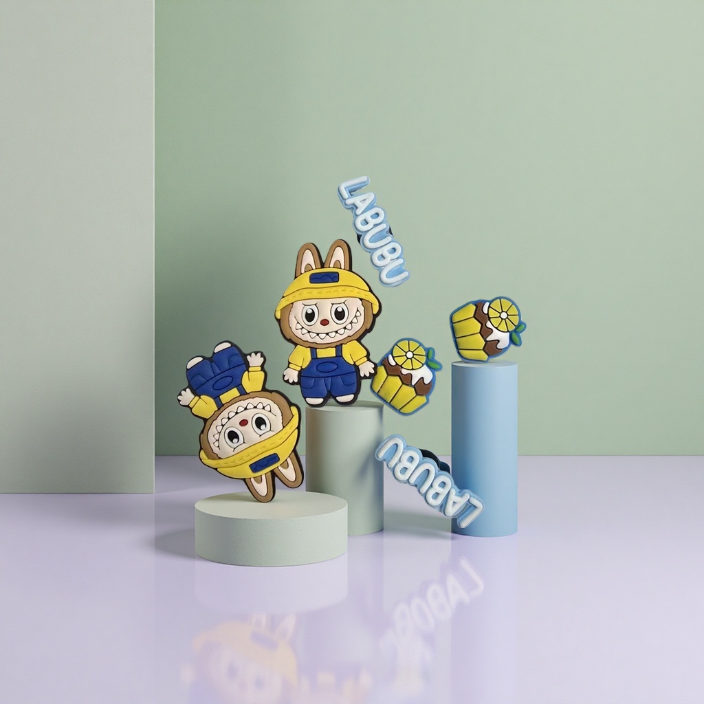 Cartoon PVC soft rubber patch accessories, Crocs shoe flower accessories