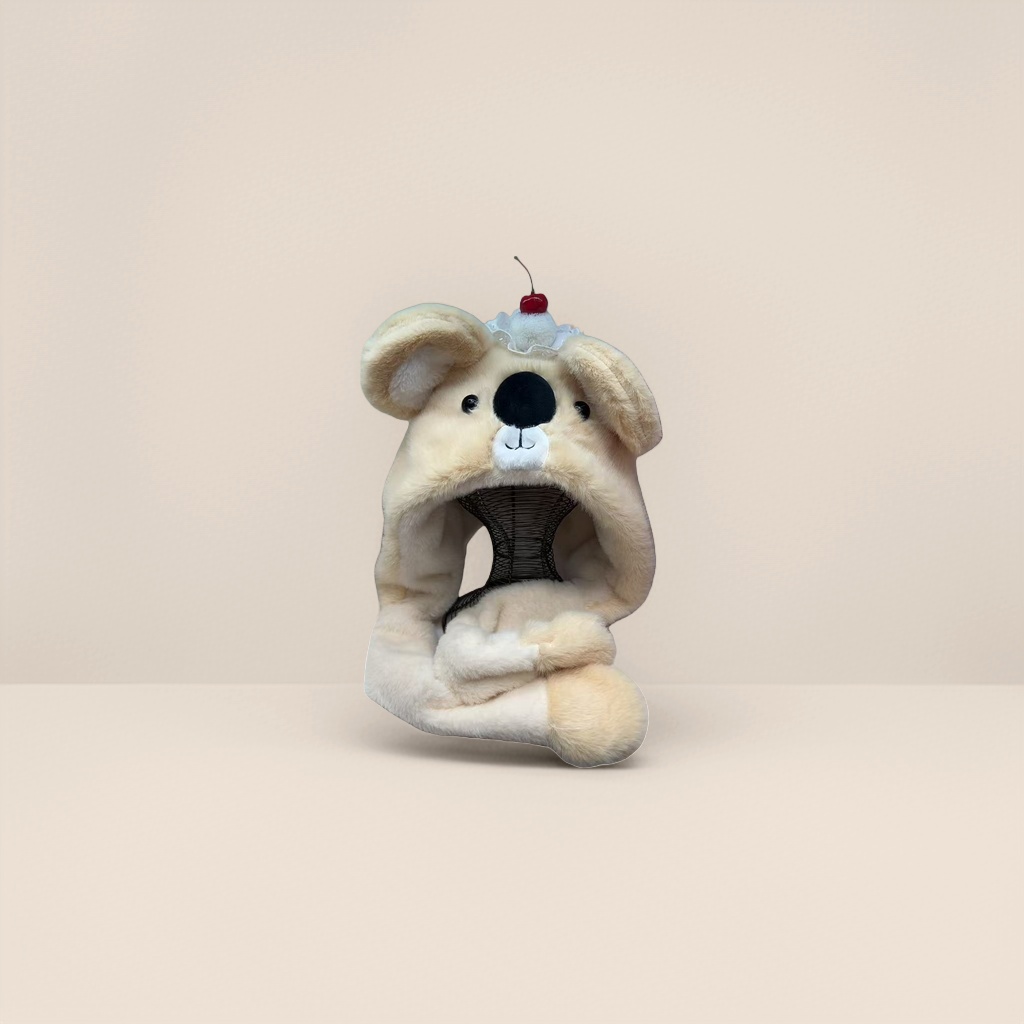 The plush toy hat is cute and warm. The cartoon woolen hat is suitable for both children and adults Specification image