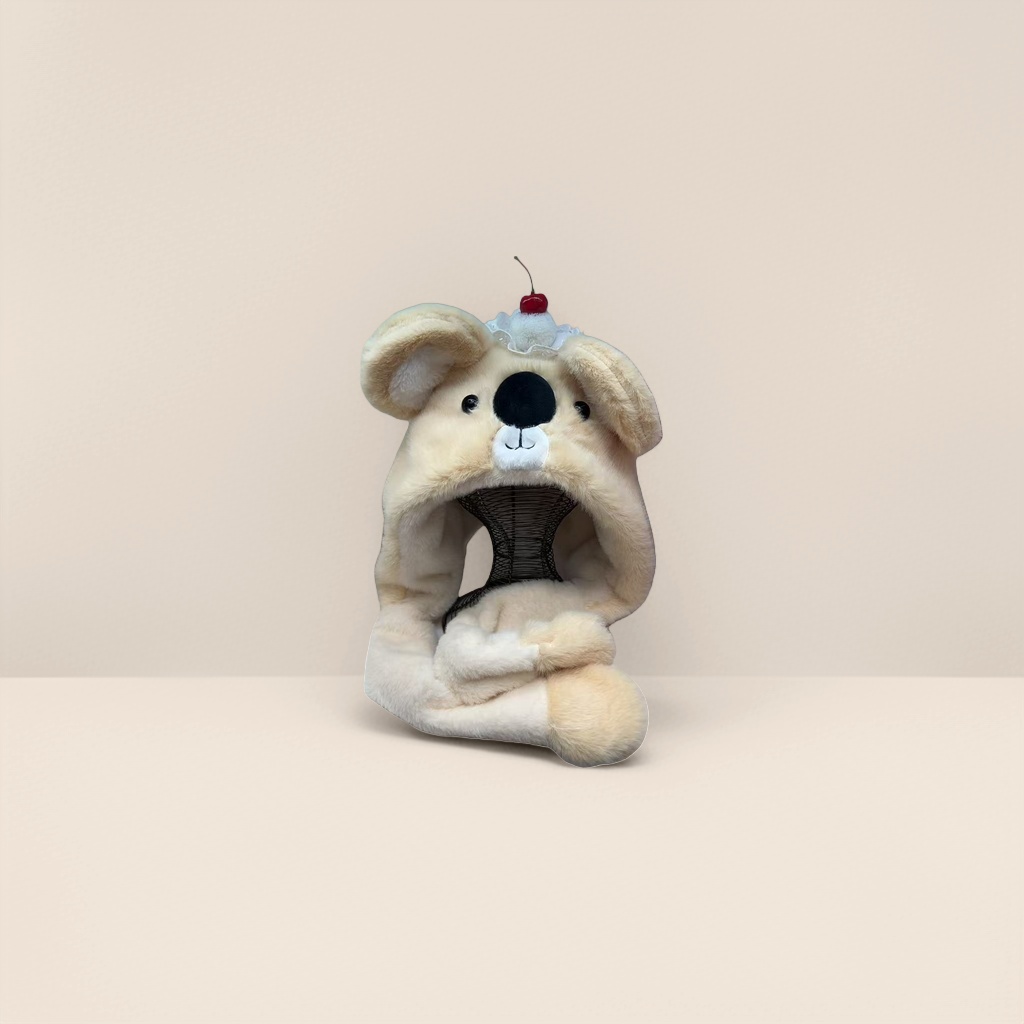 The plush toy hat is cute and warm. The cartoon woolen hat is suitable for both children and adults Application Scenario