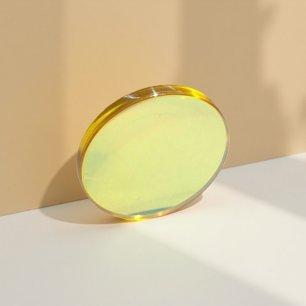 The yellow circular lens main body is fashionable and simple. The optical frame is compatible with various lenses Specification image