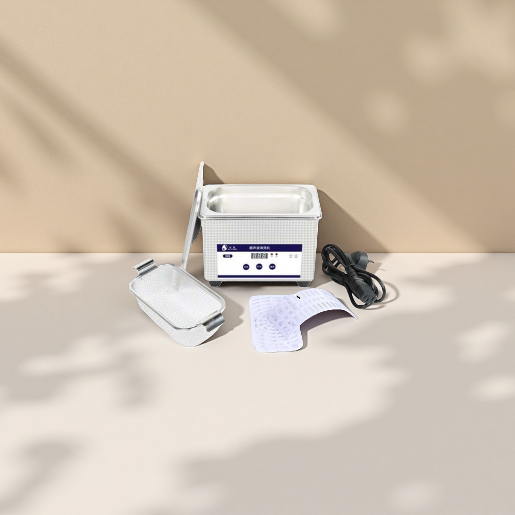 Ultrasonic cleaner is a small household desktop instrument for cleaning jewelry, glasses and watches Specification image
