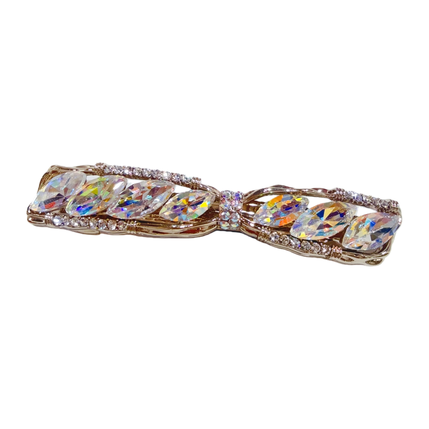 Crystal hairpins are simple and versatile accessories for women. They are adorned with shiny zircon headwear and hair accessories