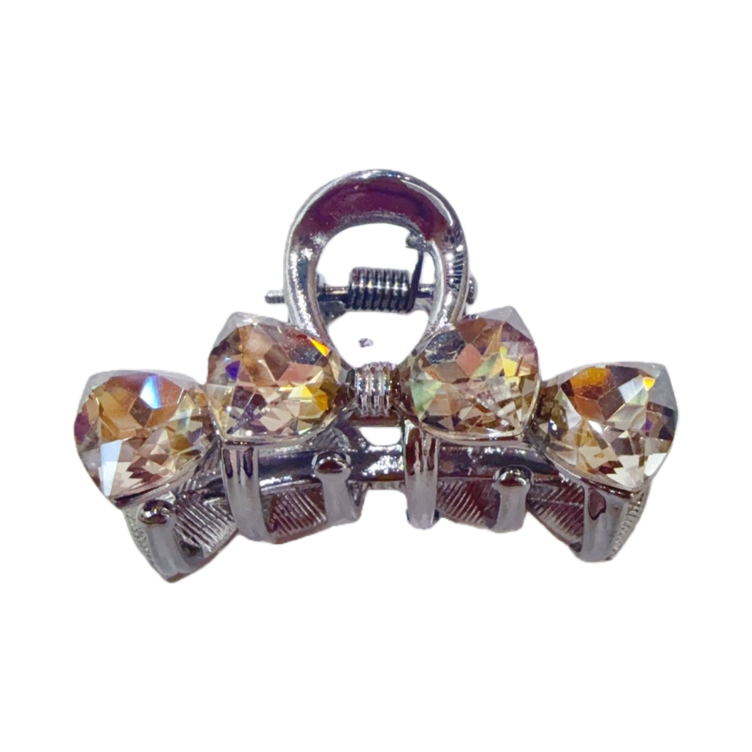 The crystal-decorated hairpin and the shiny zircon women's headwear are simple and versatile Item Picture
