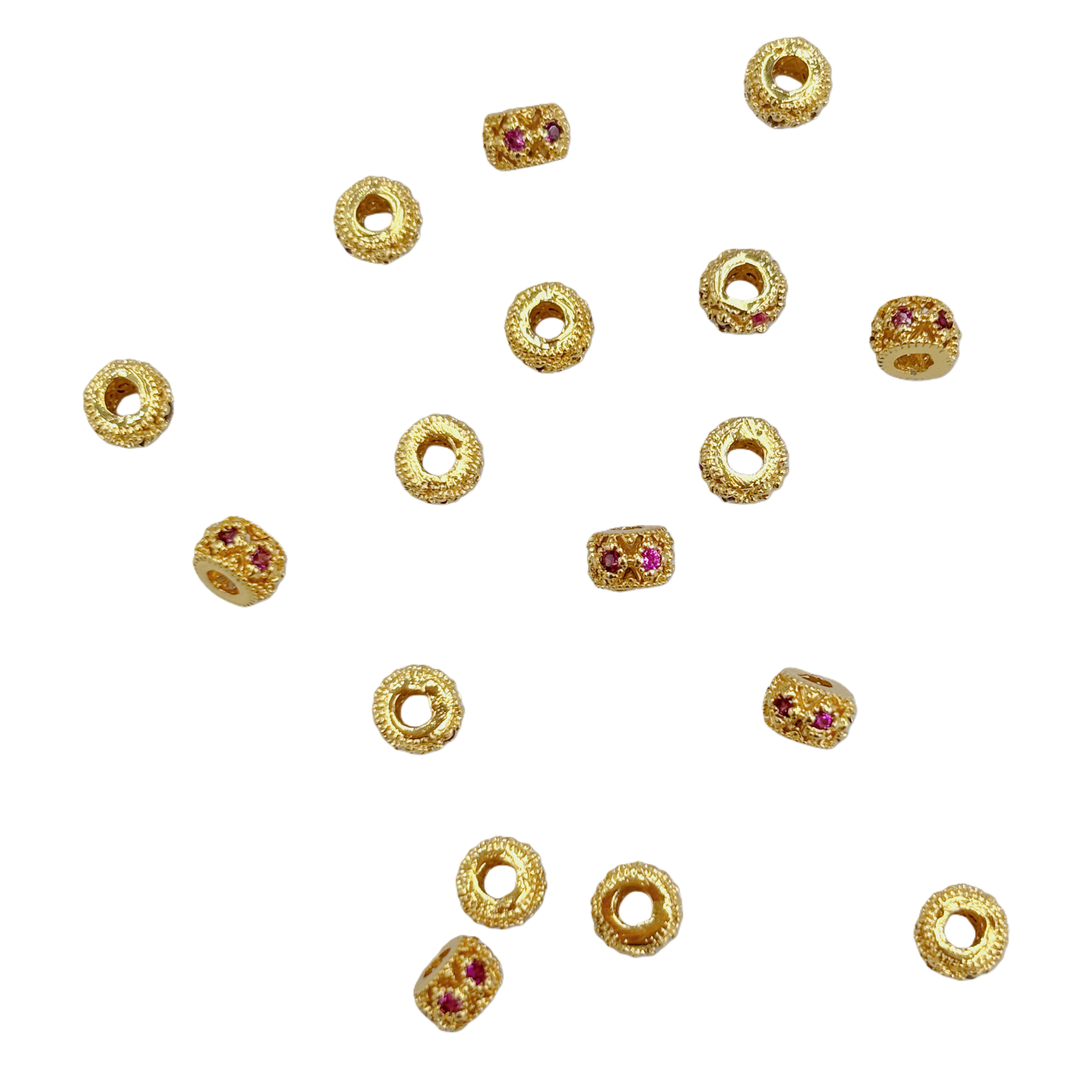 Gold bead simulation pearl jewelry accessories, DIY beading materials Item Picture