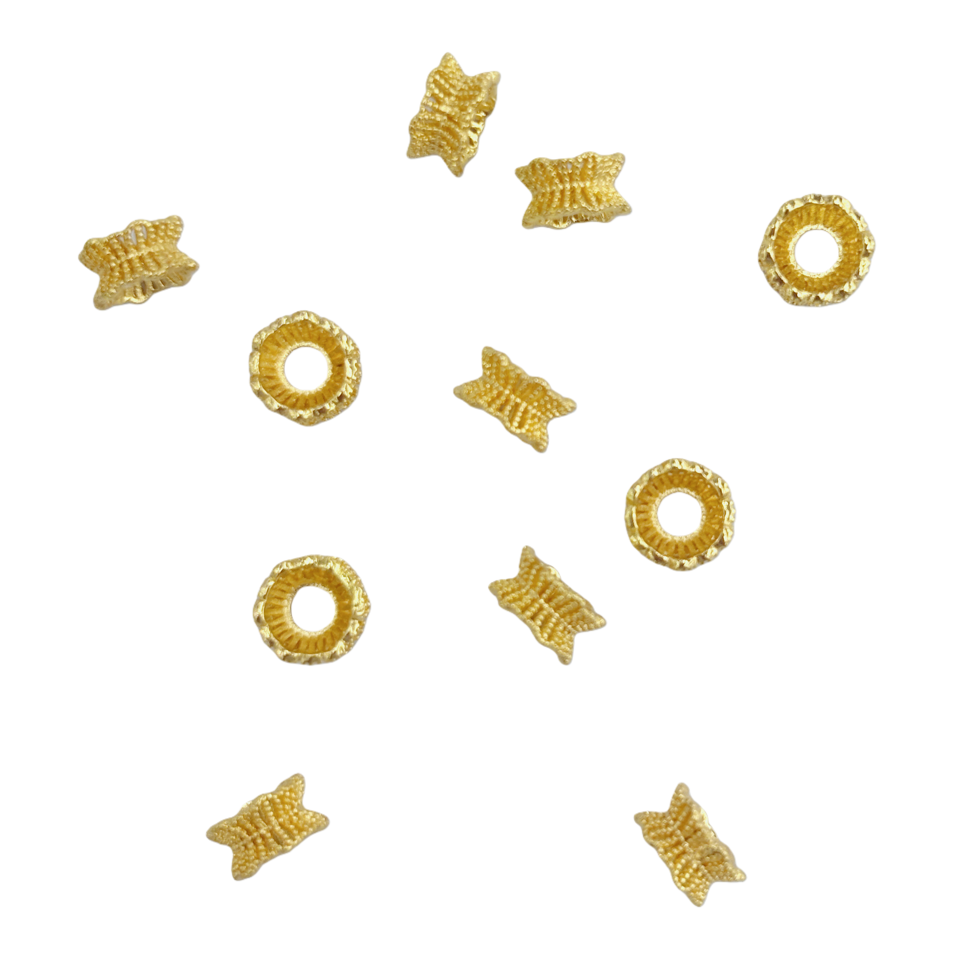 Golden jewelry accessories, golden small ornaments, fashionable and versatile metal decorative items Item Picture