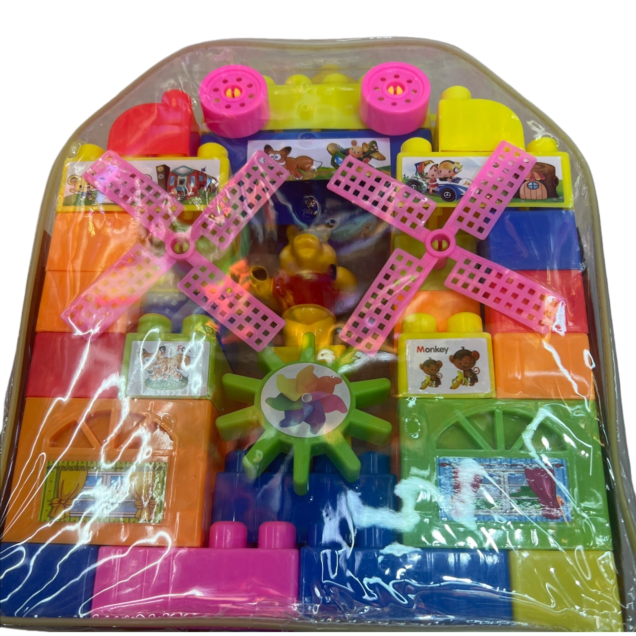 المكعبات الملونة للأطفال الأطفال، مجموعة خلاقة من المكعبات Item Picture
