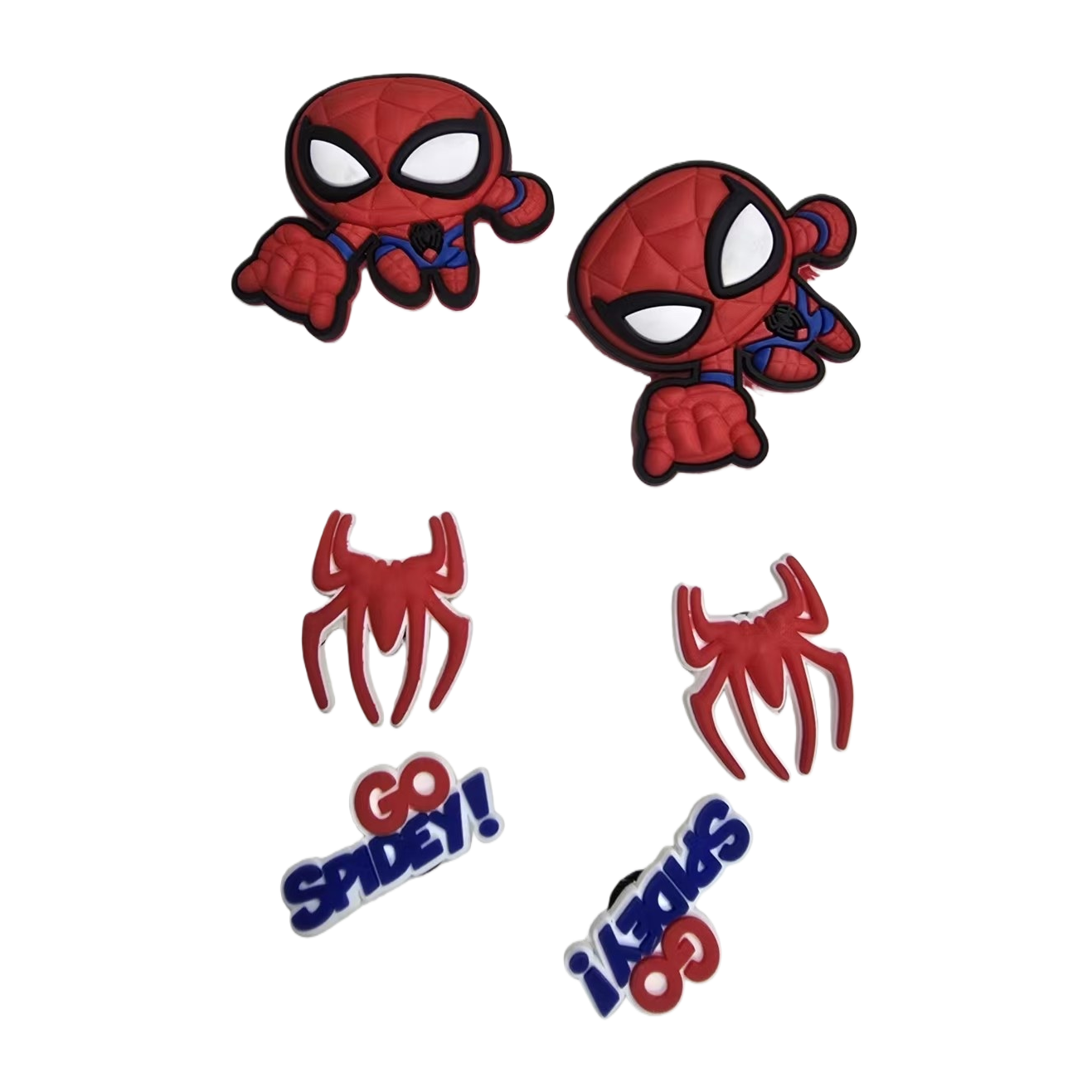 Cartoon PVC Spider-Man tiles, Crocs flower accessories Item Picture