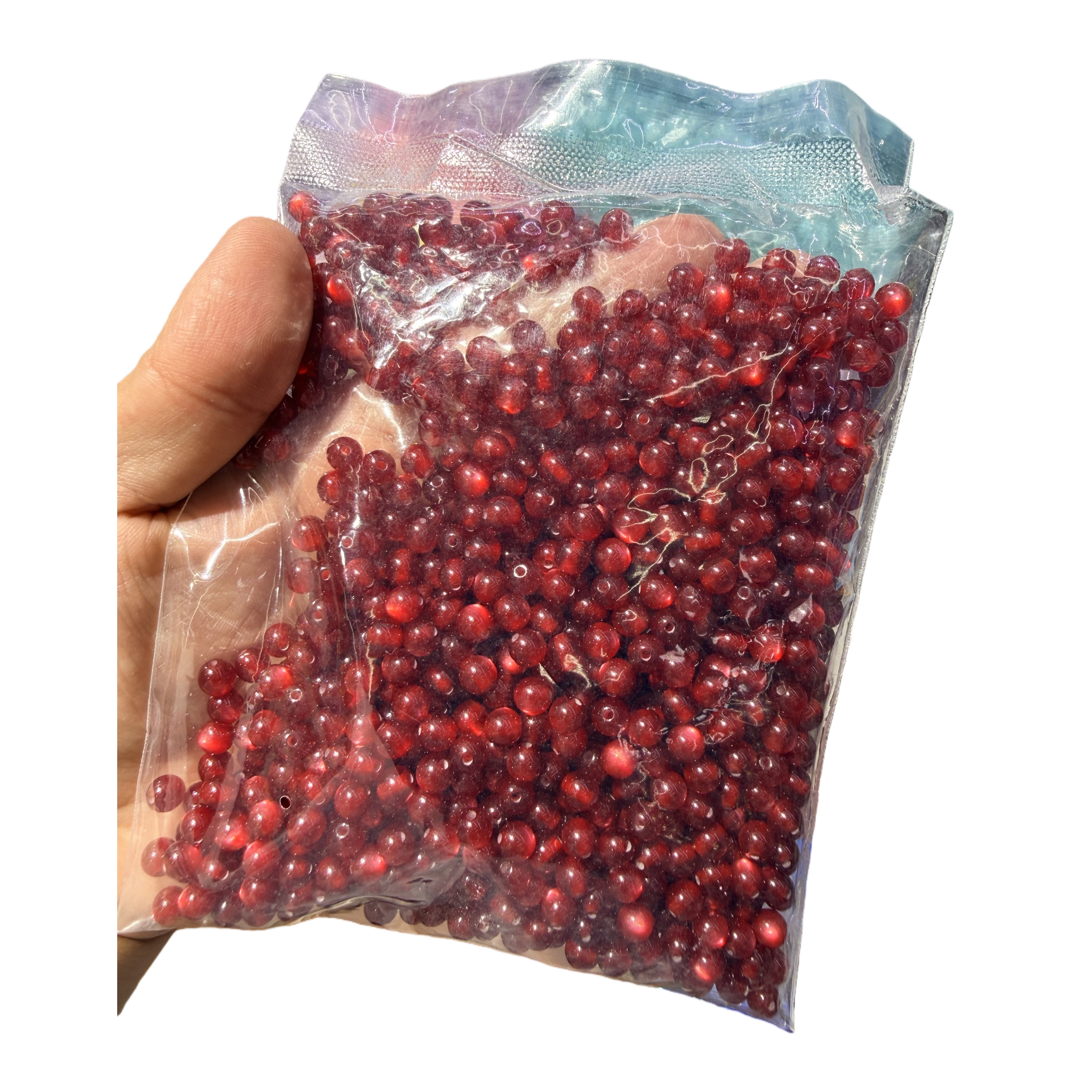Натуральный аксессуар из Агата с красными бусами 6 мм 100 Item Picture