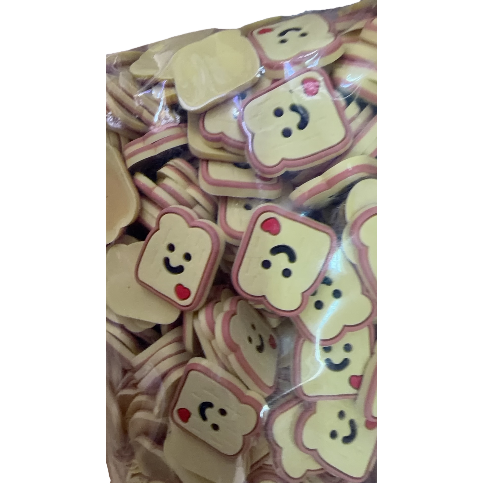 PVC soft rubber accessories for cartoon toasted cookies Item Picture