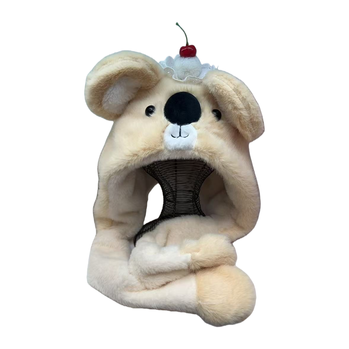 The plush toy hat is cute and warm. The cartoon woolen hat is suitable for both children and adults Item Picture