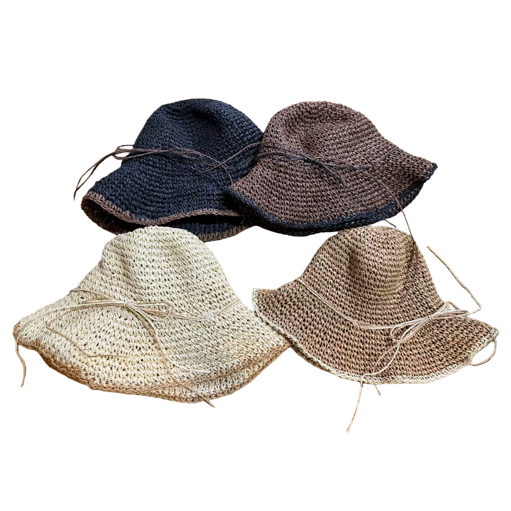 The woven hat is a cool and casual sun hat. It is breathable, lightweight and foldable in summer Item Picture