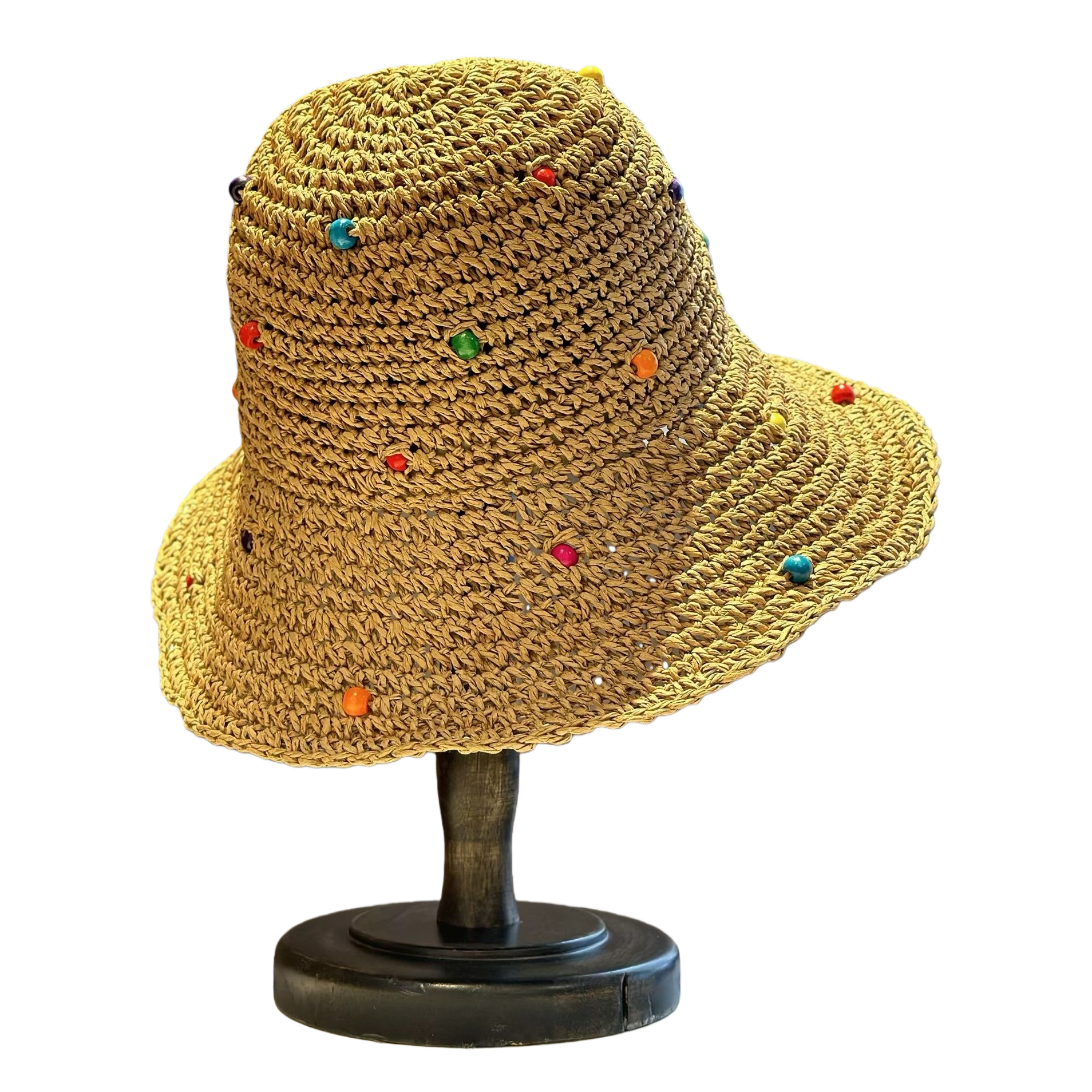 Natural straw woven straw hat for women, summer outdoor sun protection hat Item Picture