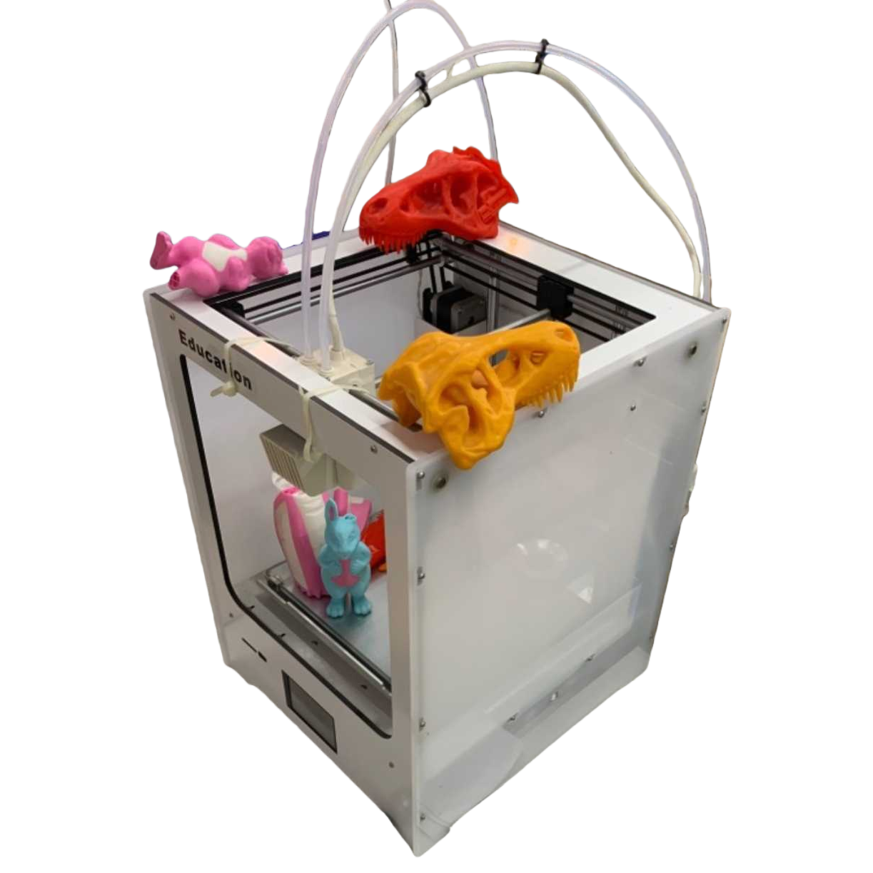 3D打印机桌面级FDM热塑性塑料打印设备家用DIY创意模型白底实物图