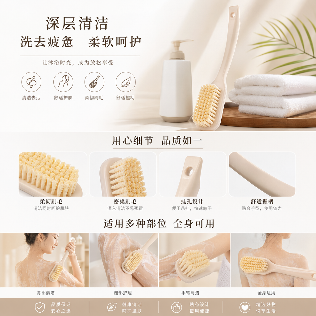 卡其色化妆刷套装 专业散粉刷腮红刷面部刷具详情1