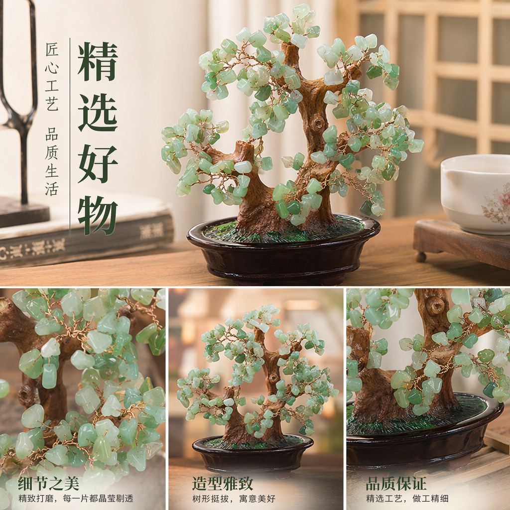 玉树盆景 多肉植物室内绿植摆件 小型盆栽易养耐旱万千花艺苔藓铺面真苔藓详情1