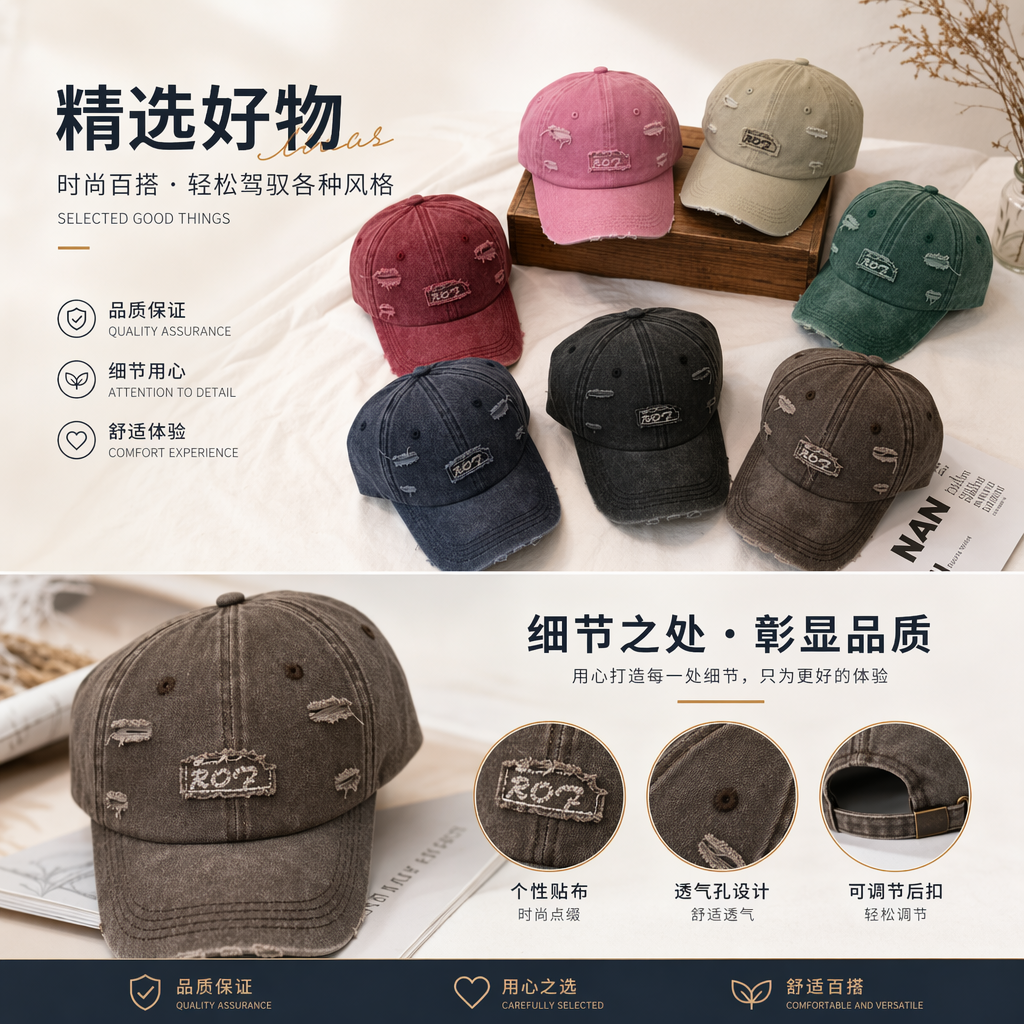 This stylish and versatile casual hat is a breathable summer sun hat for both men and women pic 1