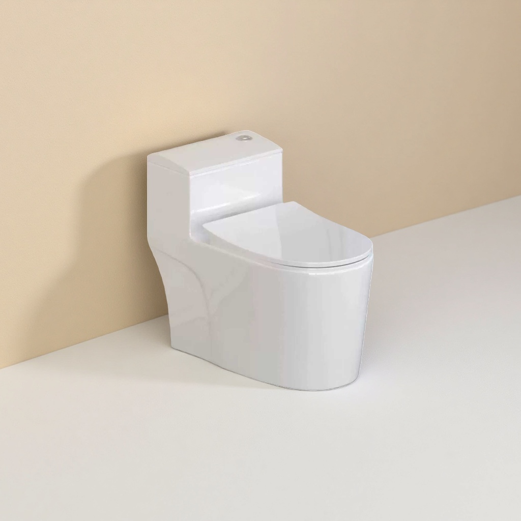 White toilet seat, ceramic water-saving household bathroom sanitary ware Application Scenario