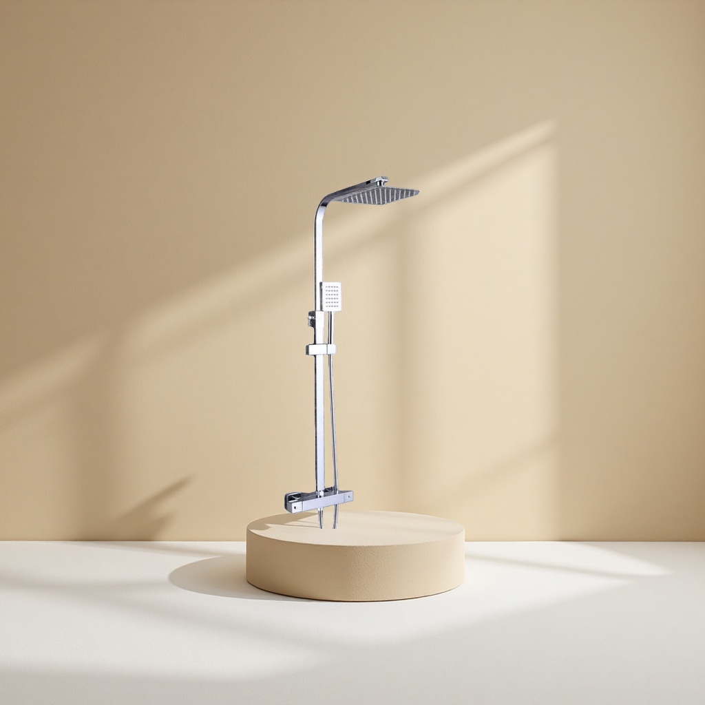 Modern bathroom shower device, shower head system, all-copper constant-temperature three-function handheld top spray Application Scenario