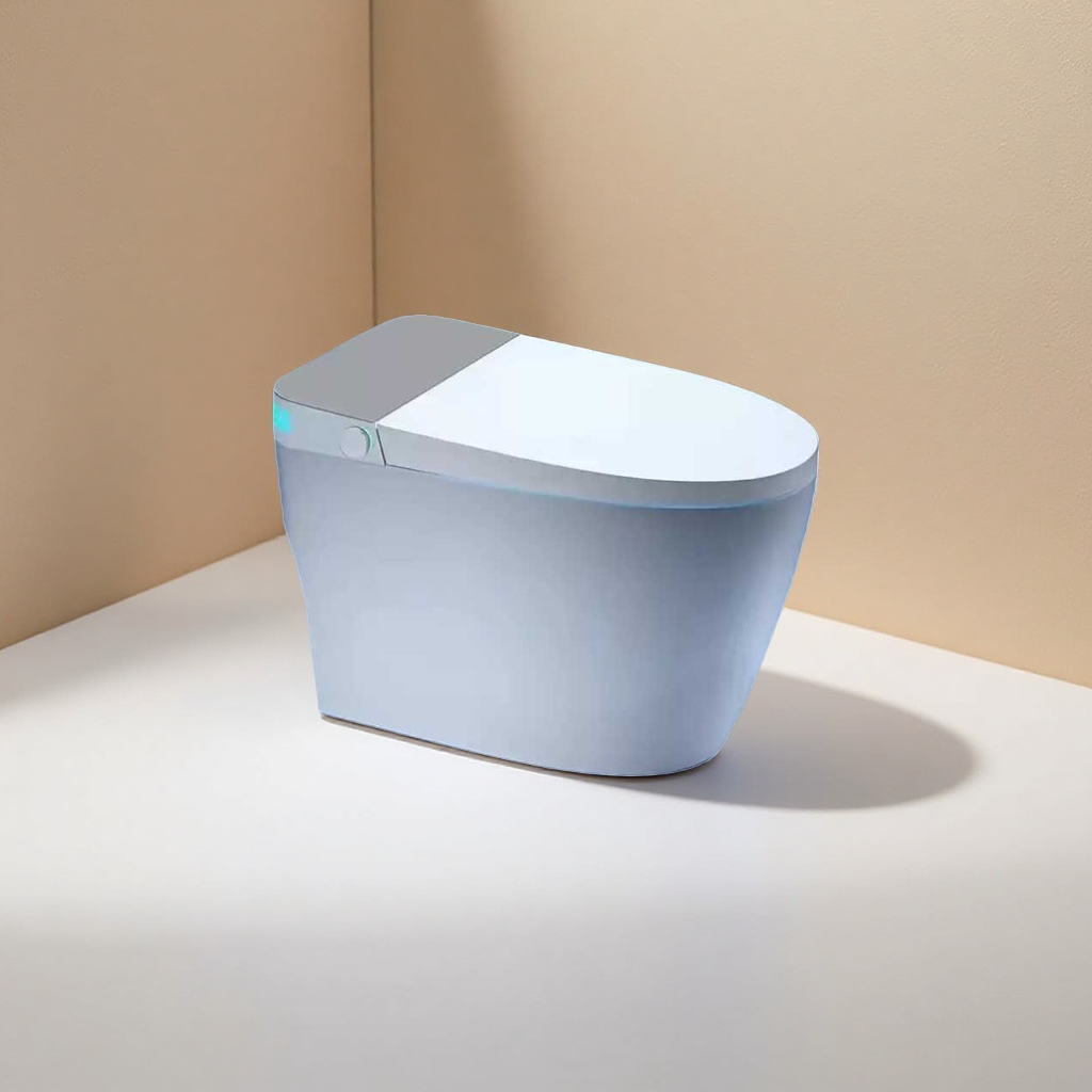 The fully automatic flushing seat of the smart toilet is heated, sterilized, deodorized, silent and water-saving details Picture
