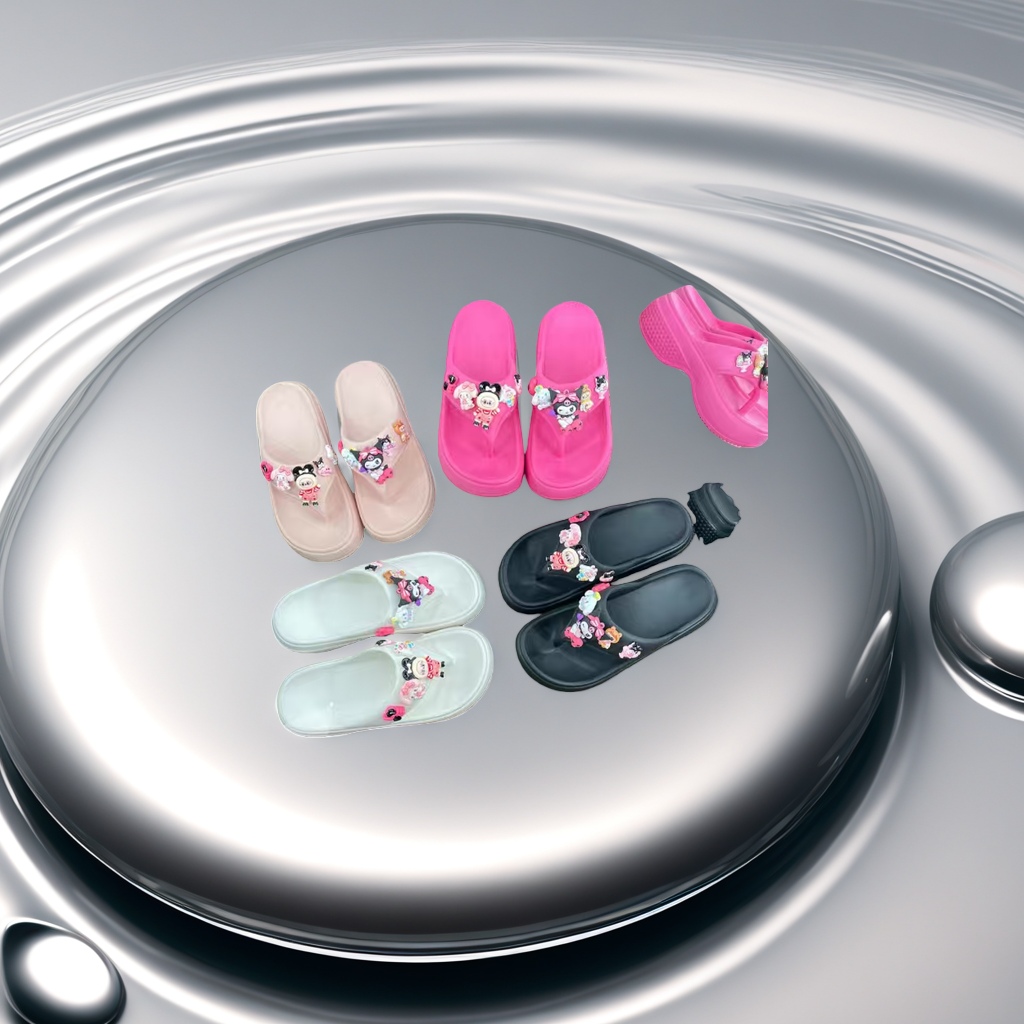 Cartoon-patterned EVA slippers are lightweight and anti-slip, suitable for both men and women on the beach Cartoon-patterned EVA slippers are lightweight and anti-slip, suitable for both men and women on the beach