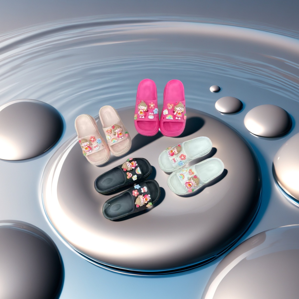 Cartoon-patterned cotton and linen home slippers are comfortable, anti-slip and breathable for women's indoor use in summer details Picture