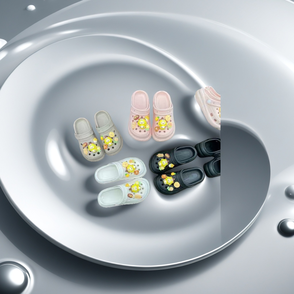 Cartoon-patterned crocs are comfortable, anti-slip and breathable, suitable for both men and women in summer Application Scenario