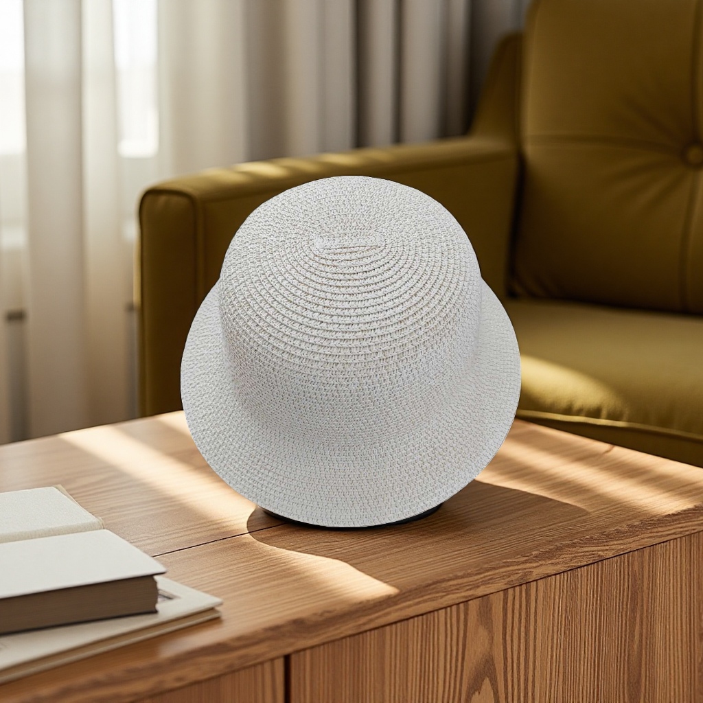 The main body of the woven straw hat is a fashionable sunshade and sun protection straw hat, a breathable and casual summer hat