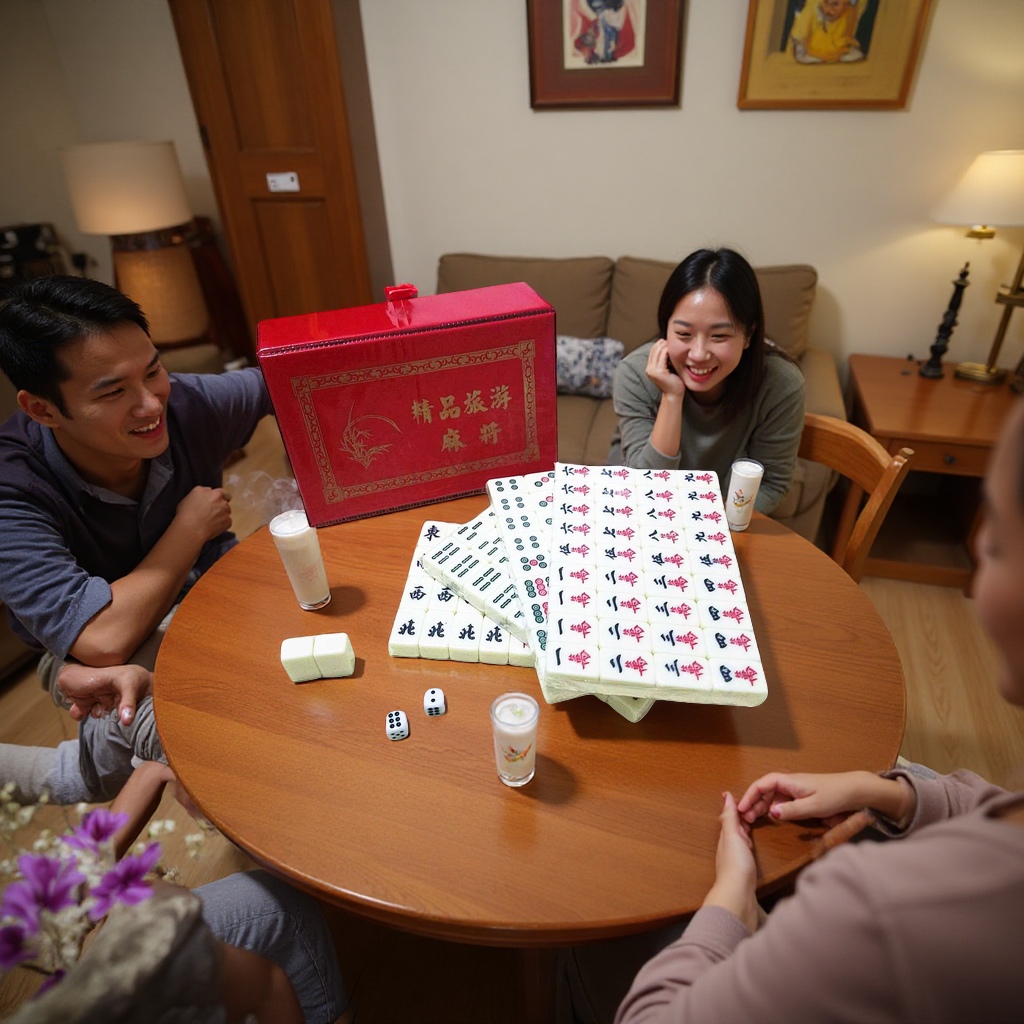 新款亚克力旅游麻将棋牌娱乐用品 户外旅游必备工艺品小麻将批发 产品图