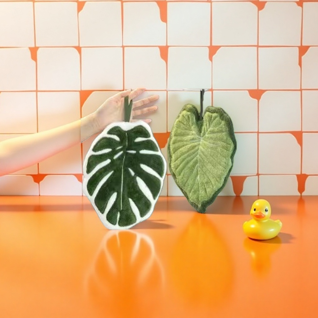 A fish-back bamboo leaf-shaped green plant leaf throw pillow Application Scenario