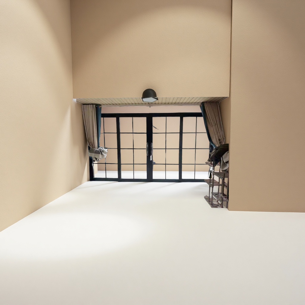 The interior space is designed with glass doors in combination with the courtyard landscape Application Scenario