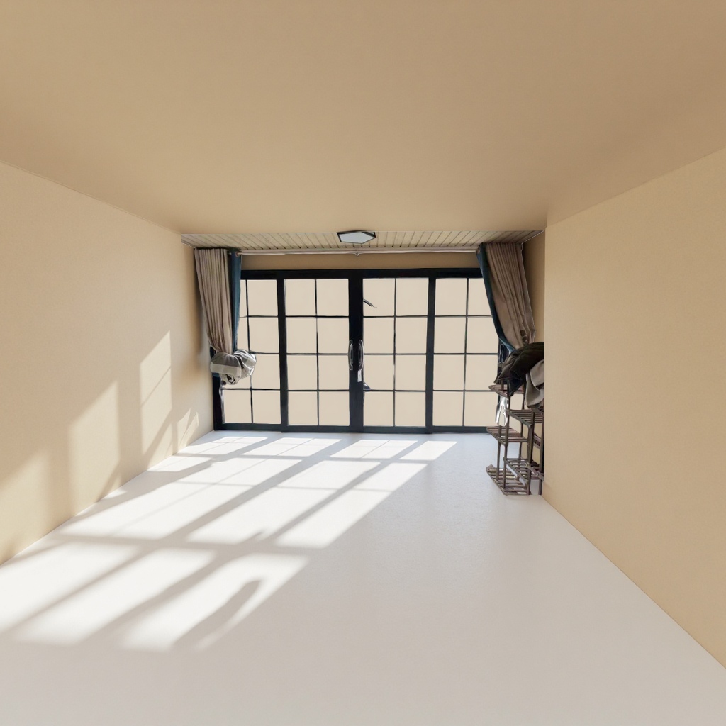 The interior space is designed with glass doors in combination with the courtyard landscape Specification image