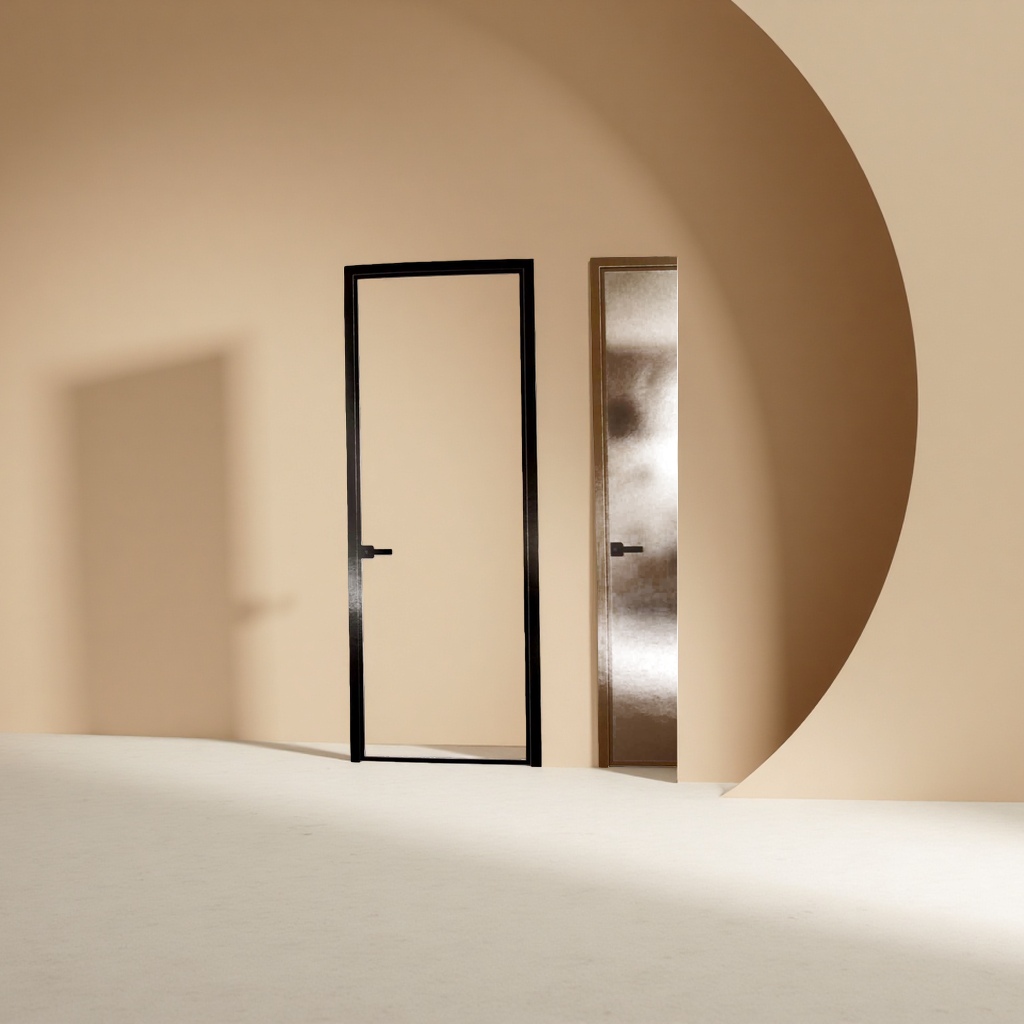 Tempered glass doors, indoor sliding doors, partition doors, explosion-proof, silent and durable details Picture