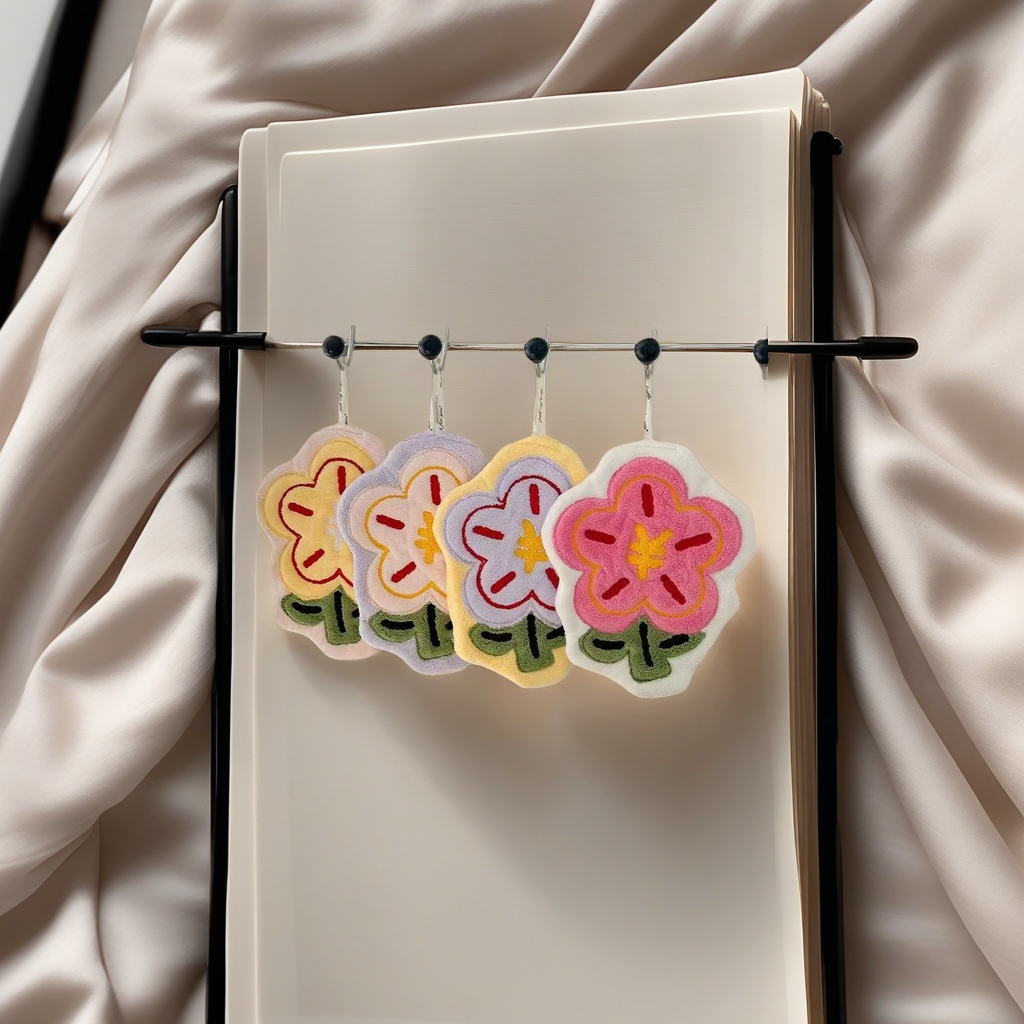 Flower-shaped pendant simulation three-dimensional decorative pendant, suitable for living room, bedroom and car