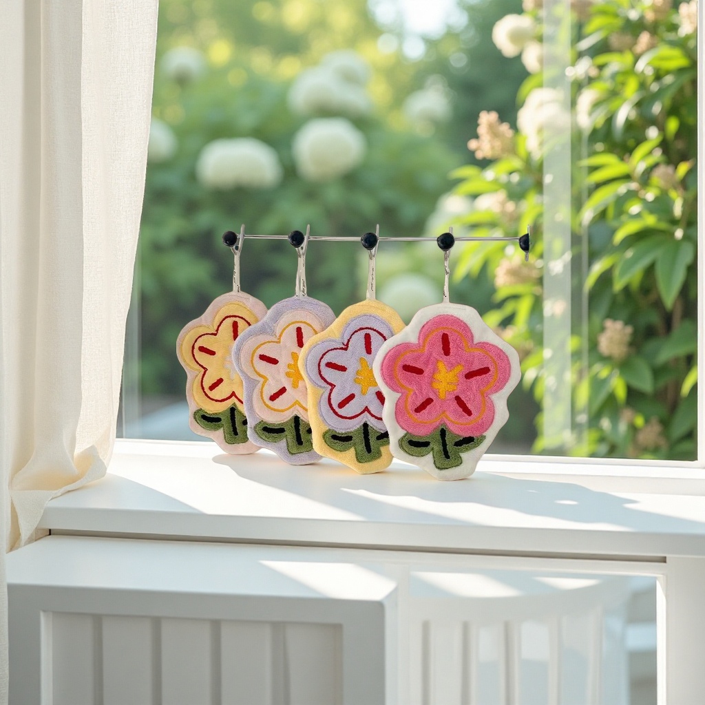 Flower-shaped pendant simulation three-dimensional decorative pendant, suitable for living room, bedroom and car Application Scenario