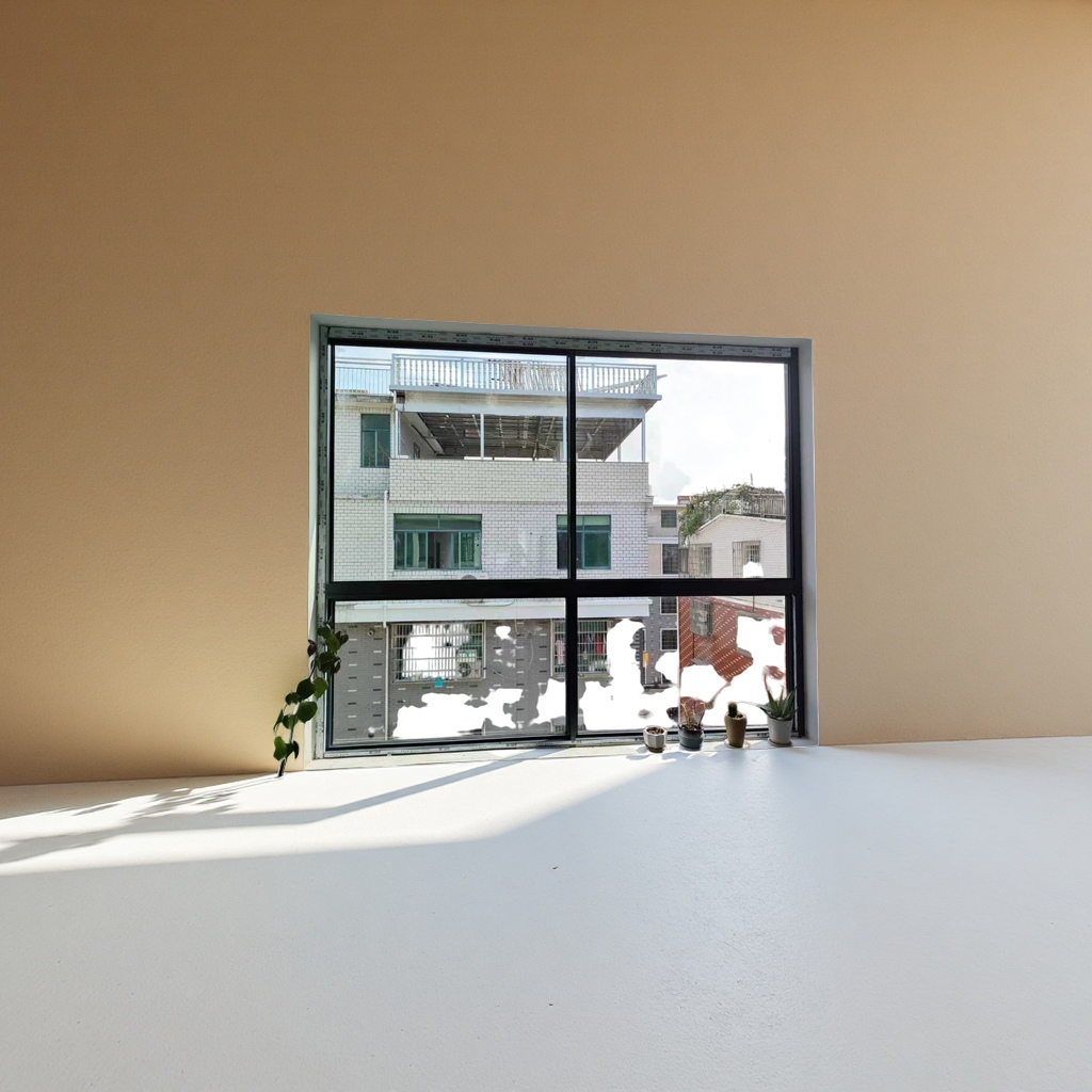 وتم تركيب النوافذ المكسورة من سبائك الألومنيوم بواسطة نوافذ مكشوفة لأغراض البناء Specification image