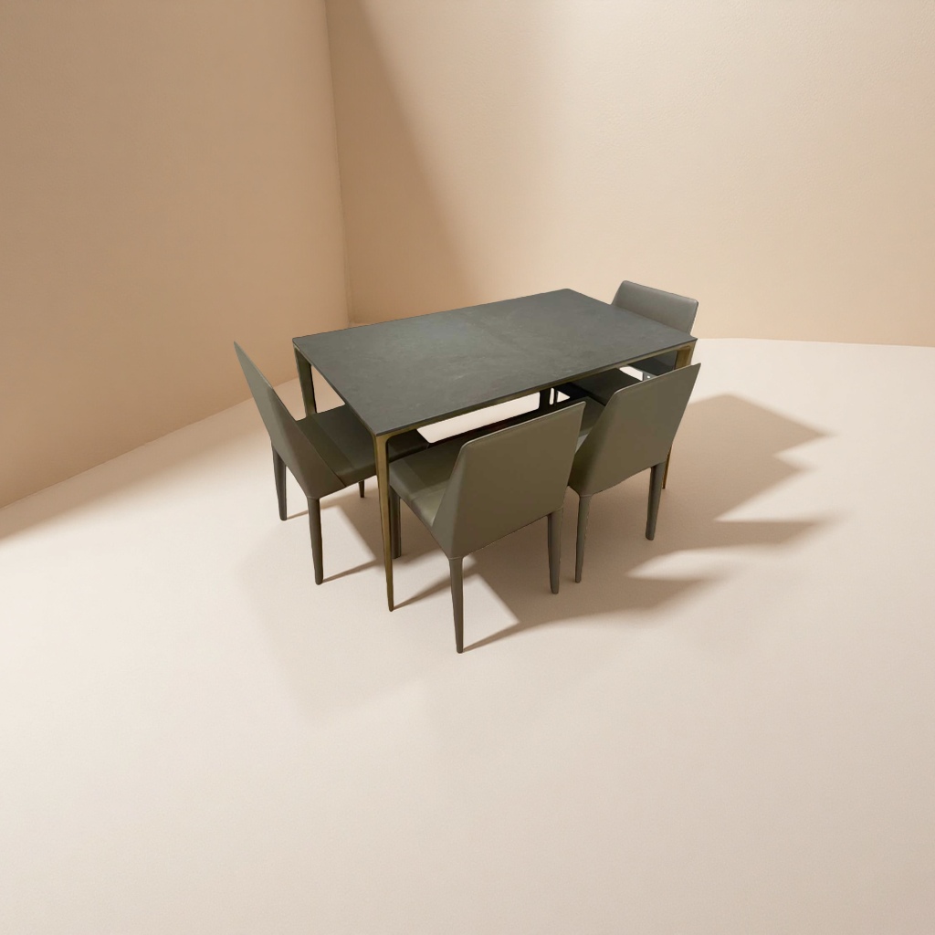 Modern minimalist style dining table and chair set, Nordic-style solid wood dining chair set Application Scenario