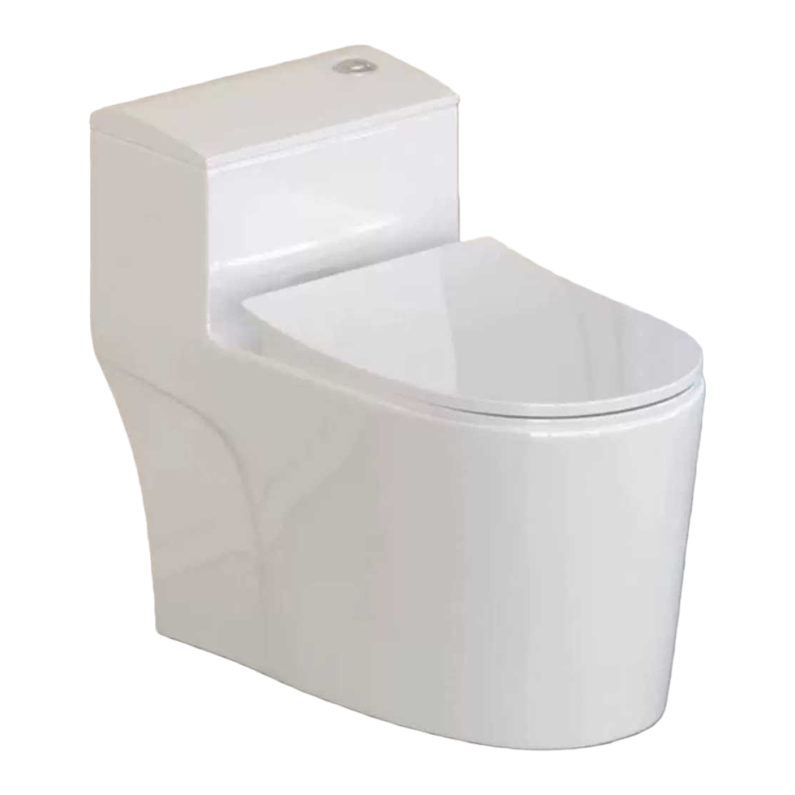 White toilet seat, ceramic water-saving household bathroom sanitary ware Item Picture